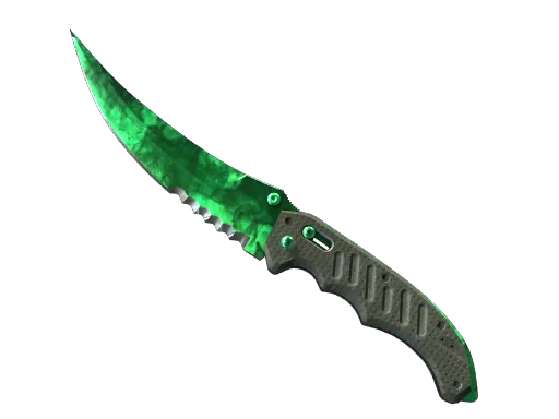 Flip Knife Gamma Doppler Emerald