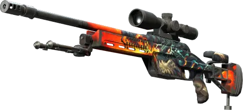 SSG 08 | Dragonfire (Well-Worn)